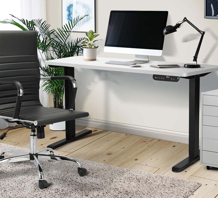 Gracia 120cm Black & White Electric Standing Desk